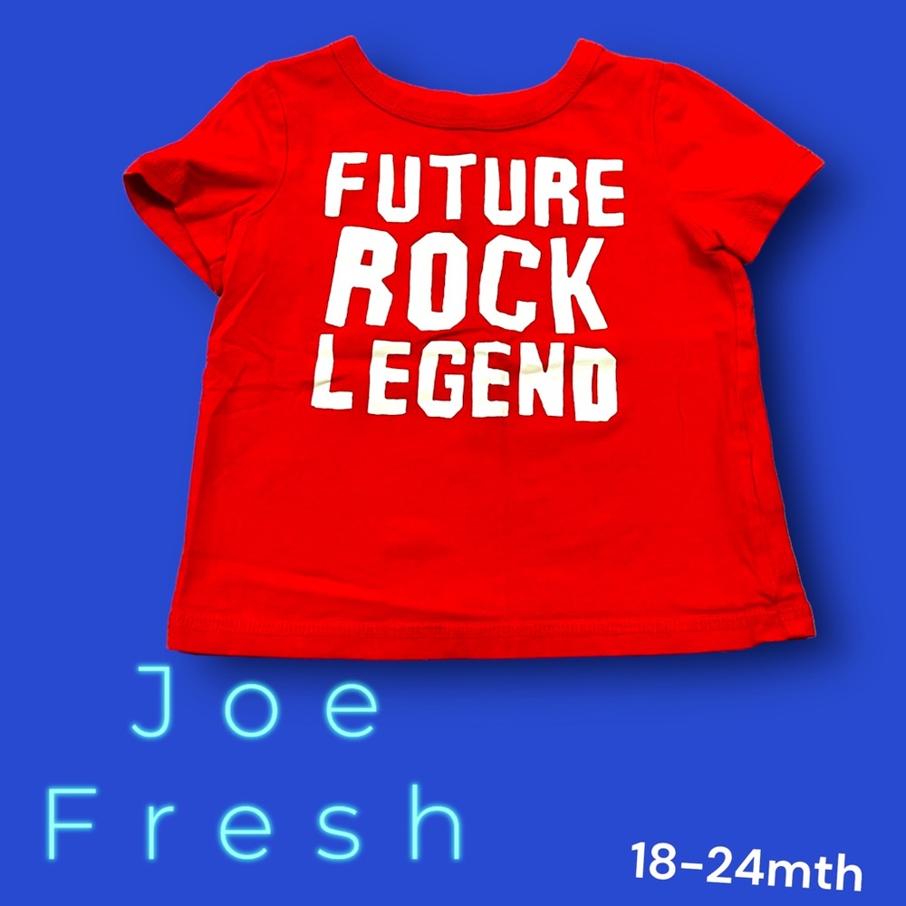 Joe fresh future rock legend hip toddler shirt 18-24mth